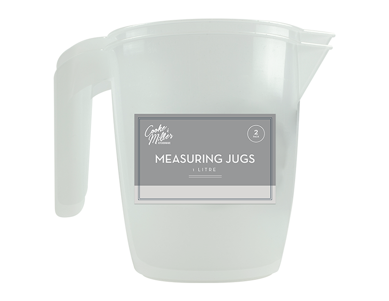 Measuring Jugs 1 Litre - 2 Pack
